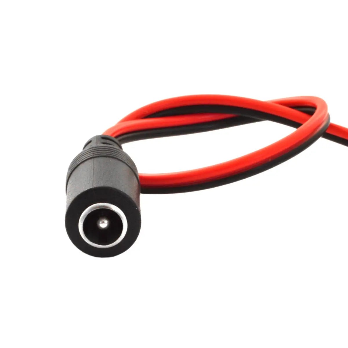 DC barrel socket, 5.5 x 2.1 mm female, inline