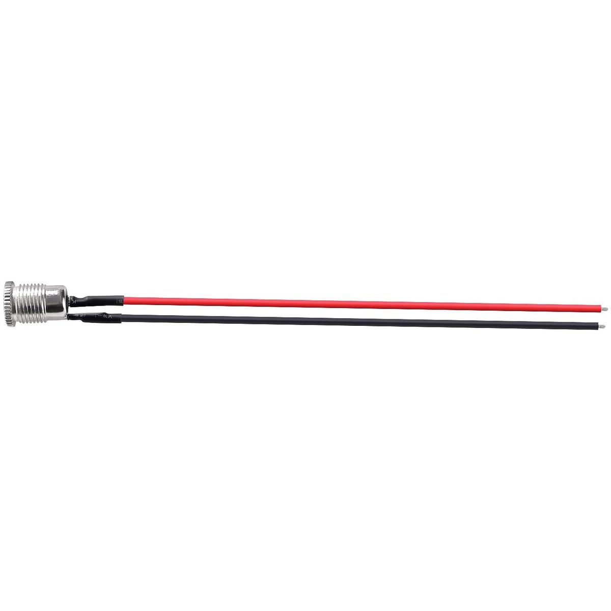 DC barrel jack, 5.5 x 2.1 mm female, panel-mount