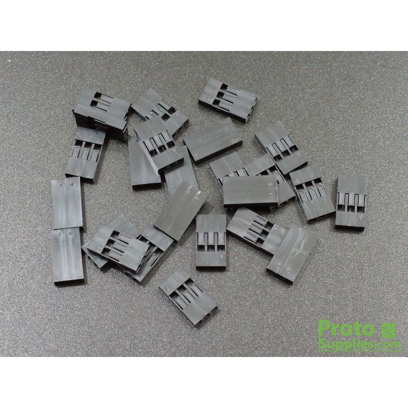 Dupont housing, 1x3 female, 2.54 mm