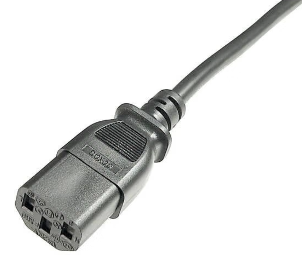 Mains lead (AC1), IEC C13 to wall plug