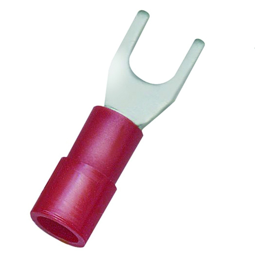 Insulated fork terminal, M3.5, 18 AWG (0.82 mm²)