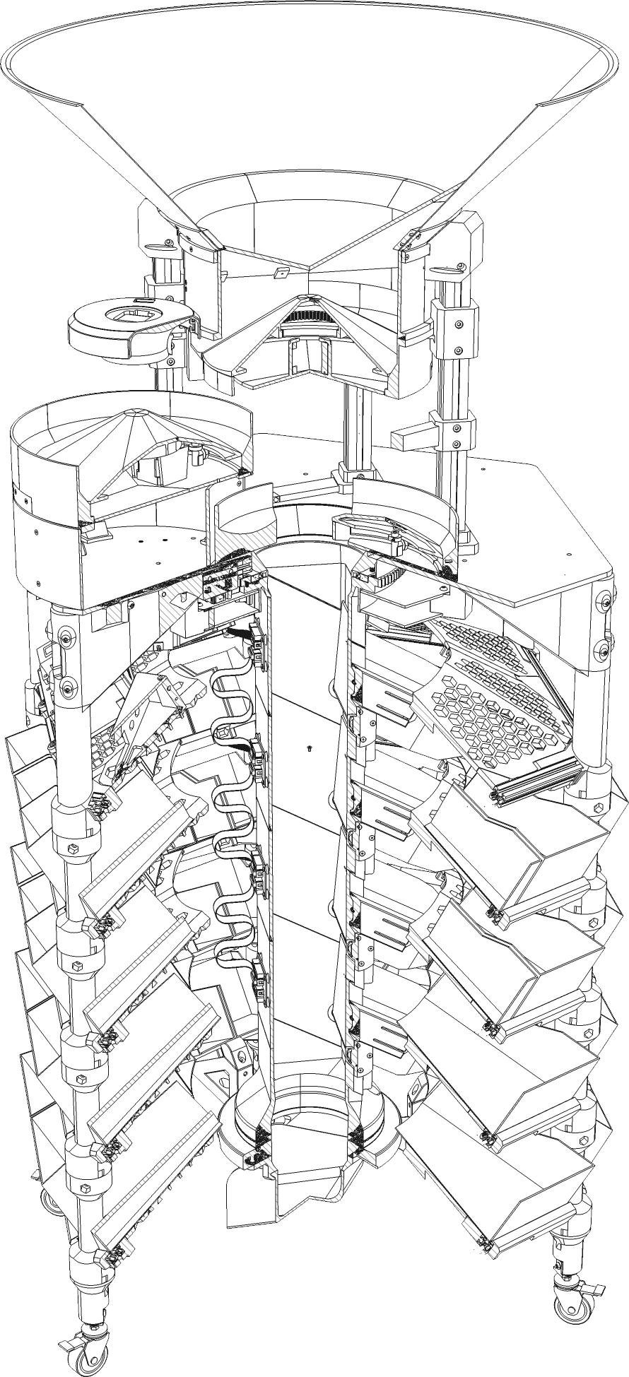 Line drawing, cutaway
