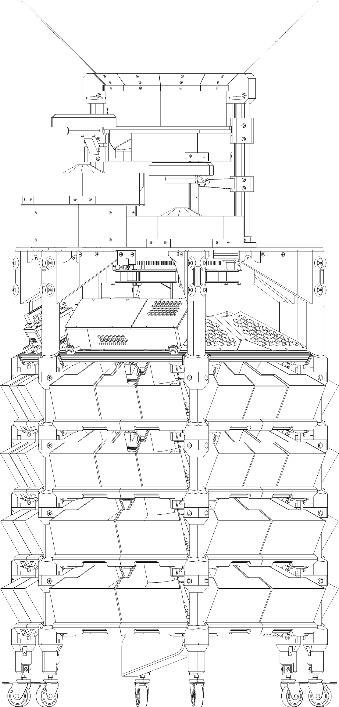 Line drawing, front elevation