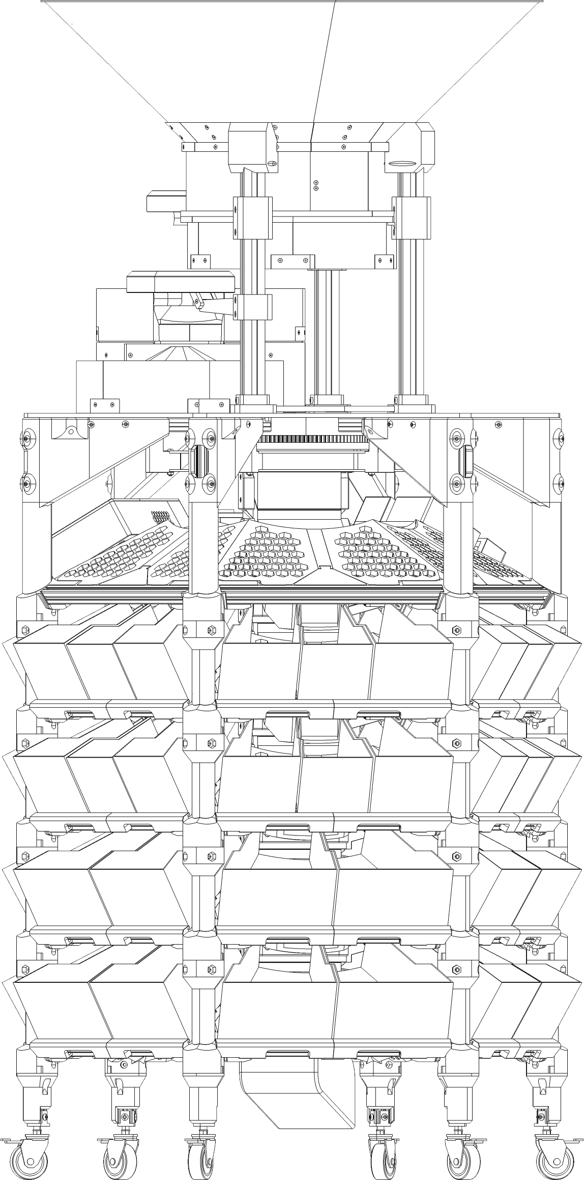 Line drawing, side elevation