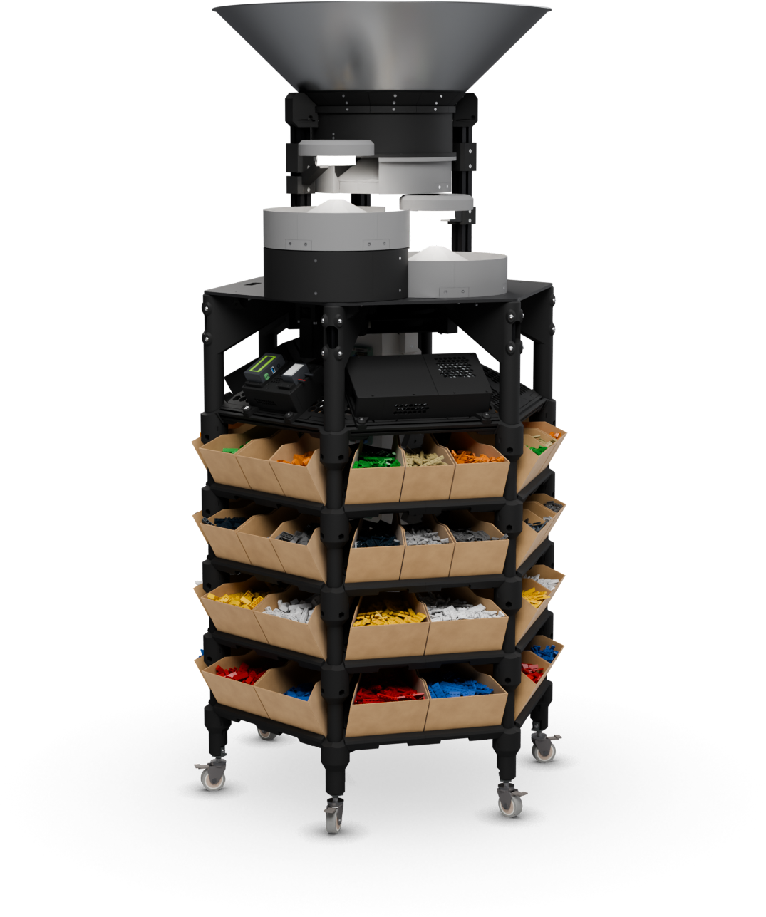 Render of the Sorter from the front