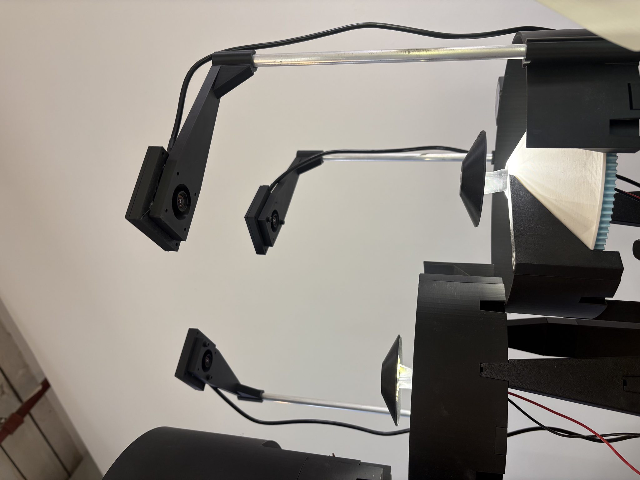 Multi-cam overview with camera POV